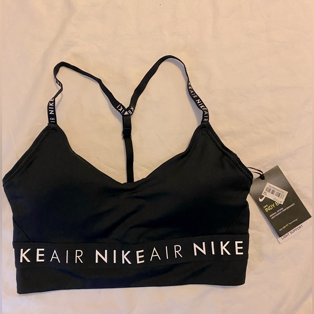 Nike Air Indy Dri-Fit Y-Back Sports Bra Black Medium